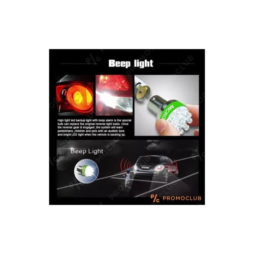 Sirena mers inapoi cu bec LED Sunet BEEP-BEEP -24V — imaginea 3