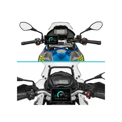 Sistem camera DVR motocicleta cu ecran 5 inch si camera fata spate — imaginea 2