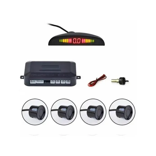 Sistem de parcare cu 4 senzori display si sunet 12V — imaginea 2