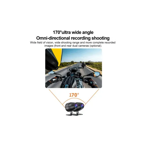 Sistem GPS moto cu DVR si camera marsarier + senzori presiune 12V cu 2 camere — imaginea 6