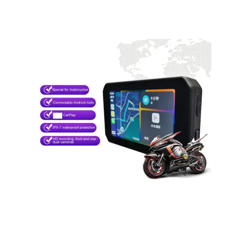 Sistem GPS moto cu DVR si camera marsarier + senzori presiune 12V cu 2 camere — imaginea 3