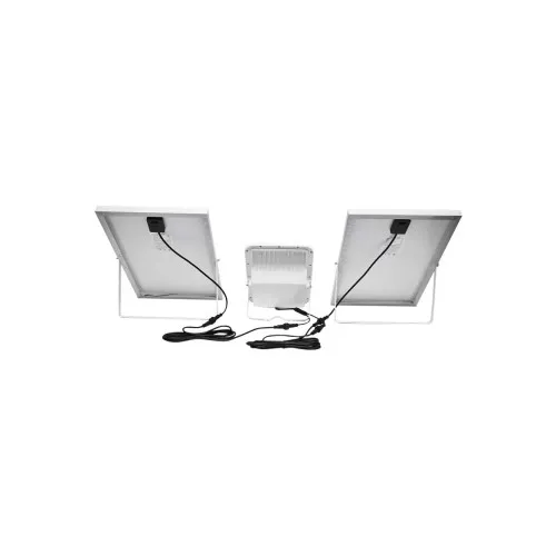 Sistem LED solar cu proiector 300W panouri solare 100W si baterie LiFePO4 — imaginea 2