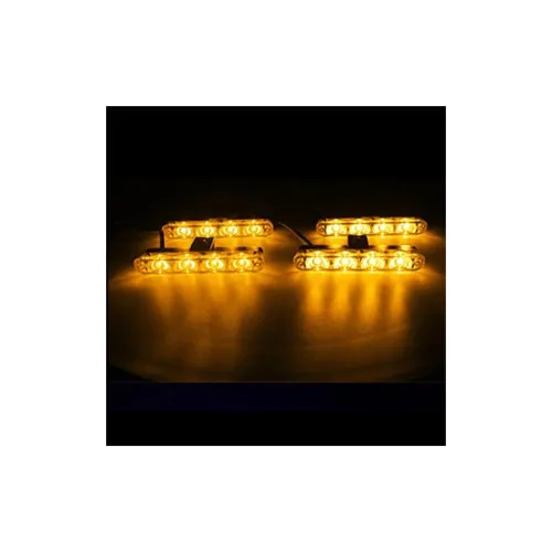 Sistem LED stroboscopic profesional 12V 12W cu 4 module si telecomanda — imaginea 8
