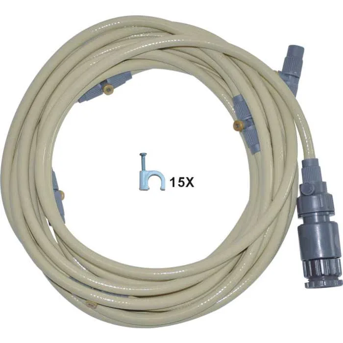 Sistem racire terasa, kit Grunman DY8303, PVC, 8.2 m, 5 duze de pulverizare