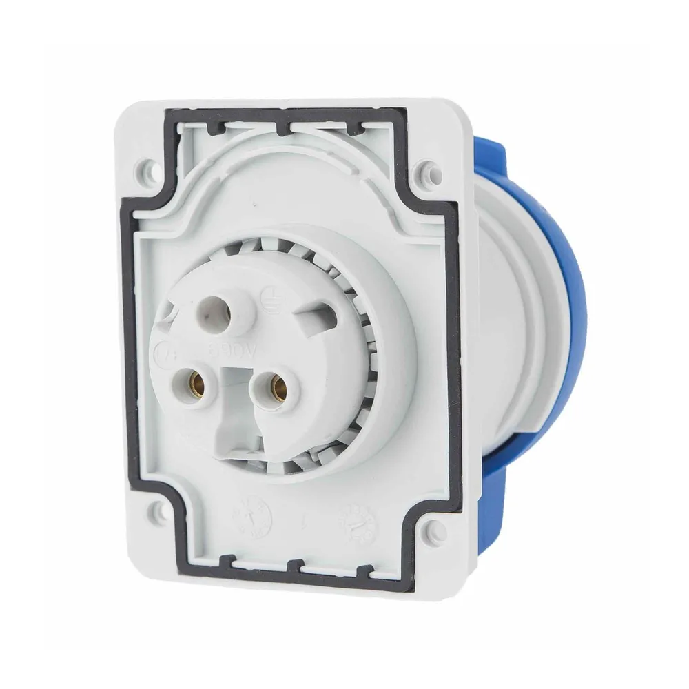 Soclu priza indstriala Schneider Pratika, IP44, 3P, 16A, 220V, montaj aplicat