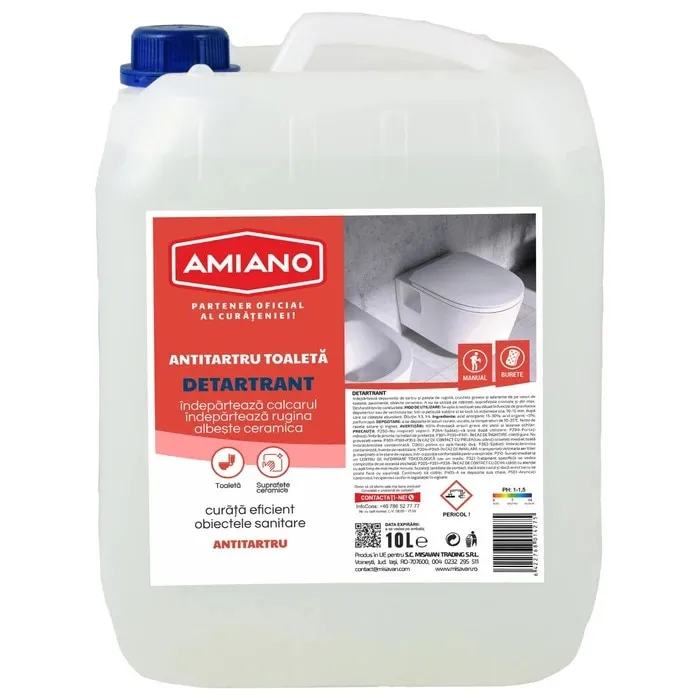 Solutie anticalcar Detartrant Forte Amiano, lichid, 10L
