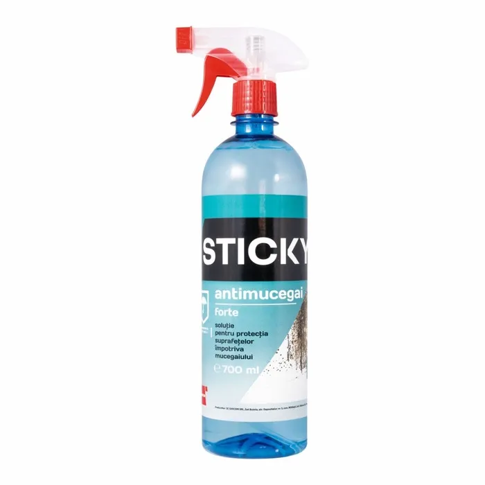 Solutie antimucegai Sticky Forte, cu pulverizator, interior / exterior, 0.7 L