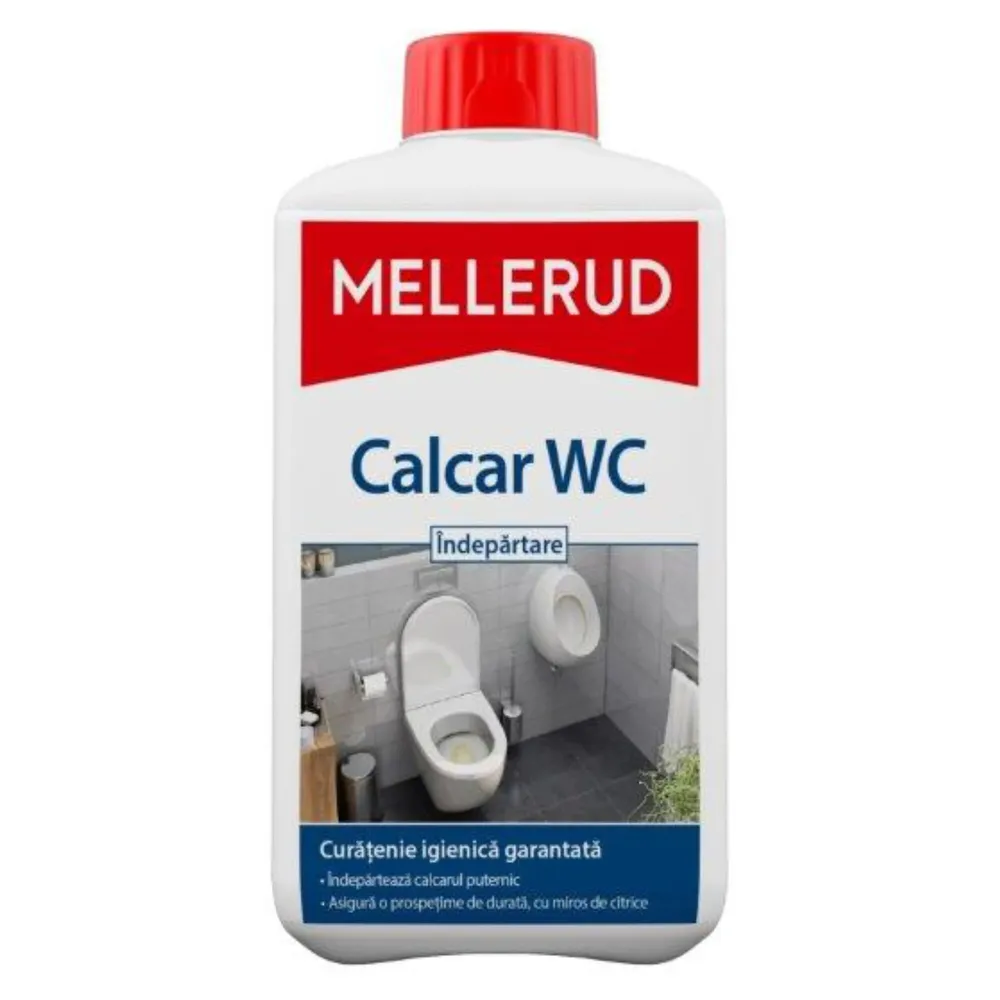 Solutie de curatat calcarul, pentru toaleta, Mellerud, 1 L
