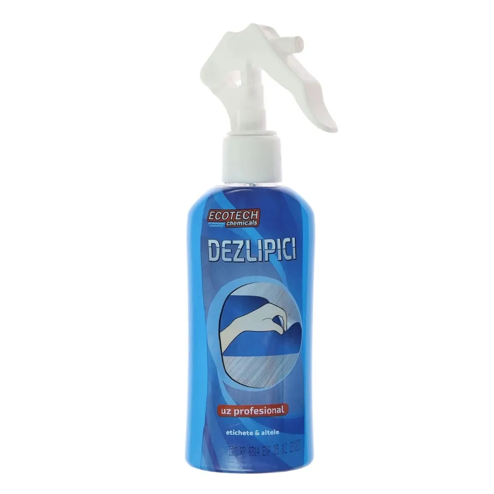 Solutie indepartare etichete Dezlipici, cu pulverizator, 150 ml