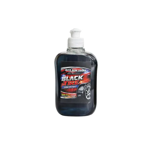Solutie innegrit anvelope auto Black Tire concentrata 500 ml cu burete aplicator — imaginea 2