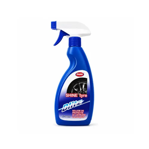 Solutie innegrit si lustruit pneuri auto si chedere Caspian 500ml