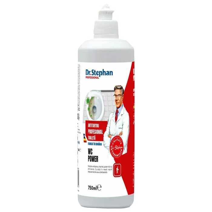 Solutie profesionala pentru toaleta, Dr. Stephan WC Power, anticalcar, 750 ml