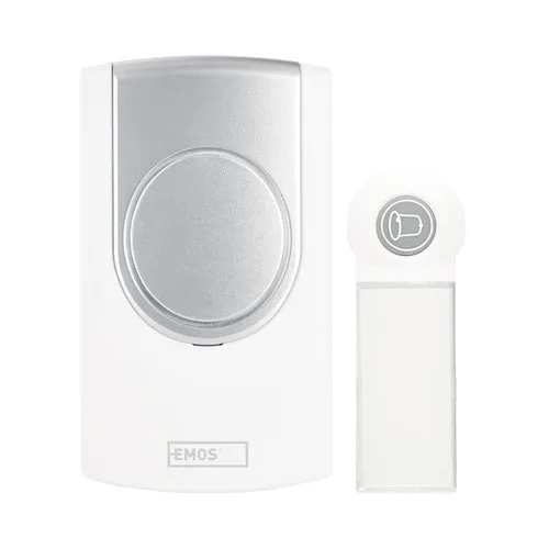 Sonerie fara fir Emos, 100m, 75dB, alb, 1 unitate
