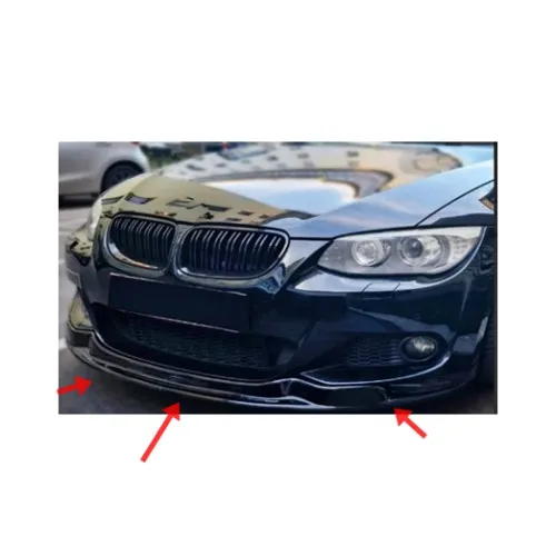 Spoiler prelungire bara fata BMW Seria 3 E92 cu pachet M 2010-2013 ABS negru Piano