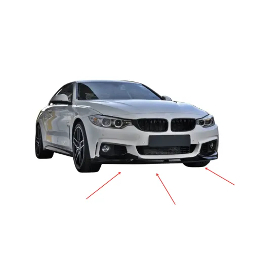 Spoiler prelungire bara fata BMW Seria 4 F32 2014-2020 ABS negru Piano