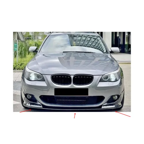 Spoiler prelungire bara fata BMW Seria 5 E60 M-Pack 2003-2010 ABS negru Piano