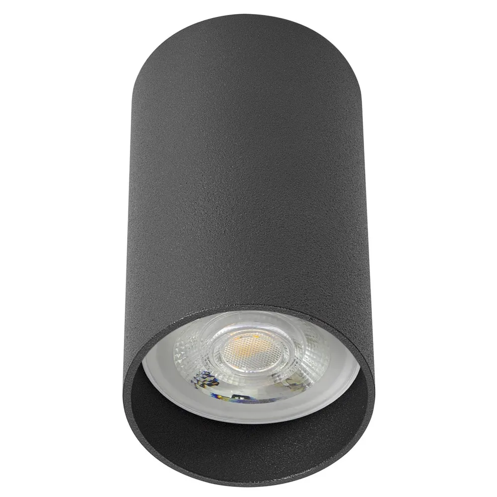 Spot aparent Axis 01-2144, 1 x GU10, H 10.35 cm, negru mat