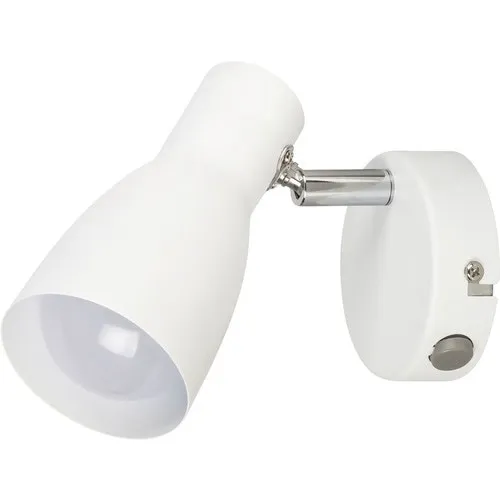 Spot aplicat Rabalux Ebony E27 max. 1x20W, cu intrerupator, alb