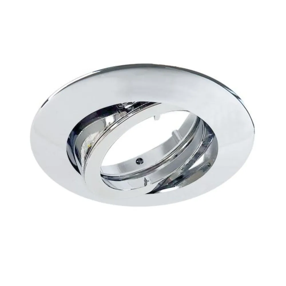 Spot incastrat Bama, orientabil, GU10, 10 W, rotund, crom