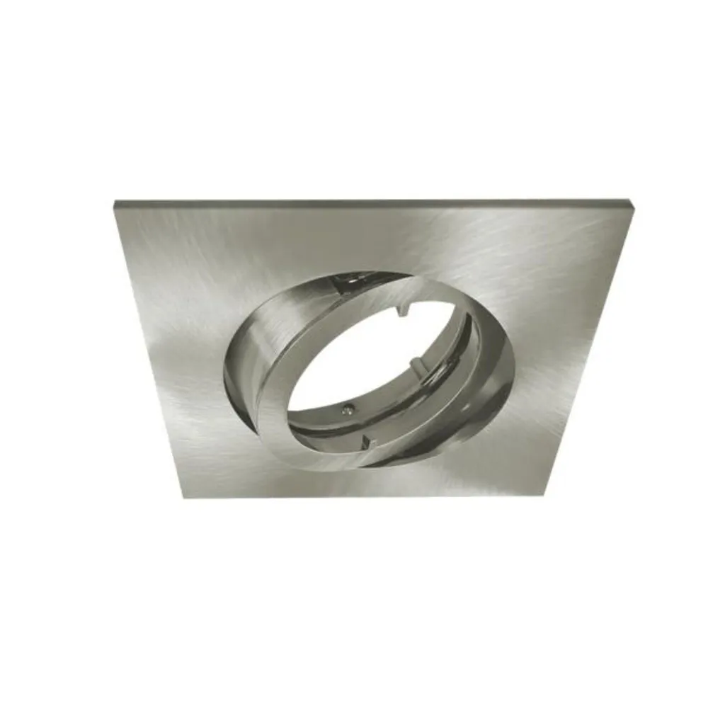 Spot incastrat Bama, orientabil, GU10, 50 W, patrat, argintiu