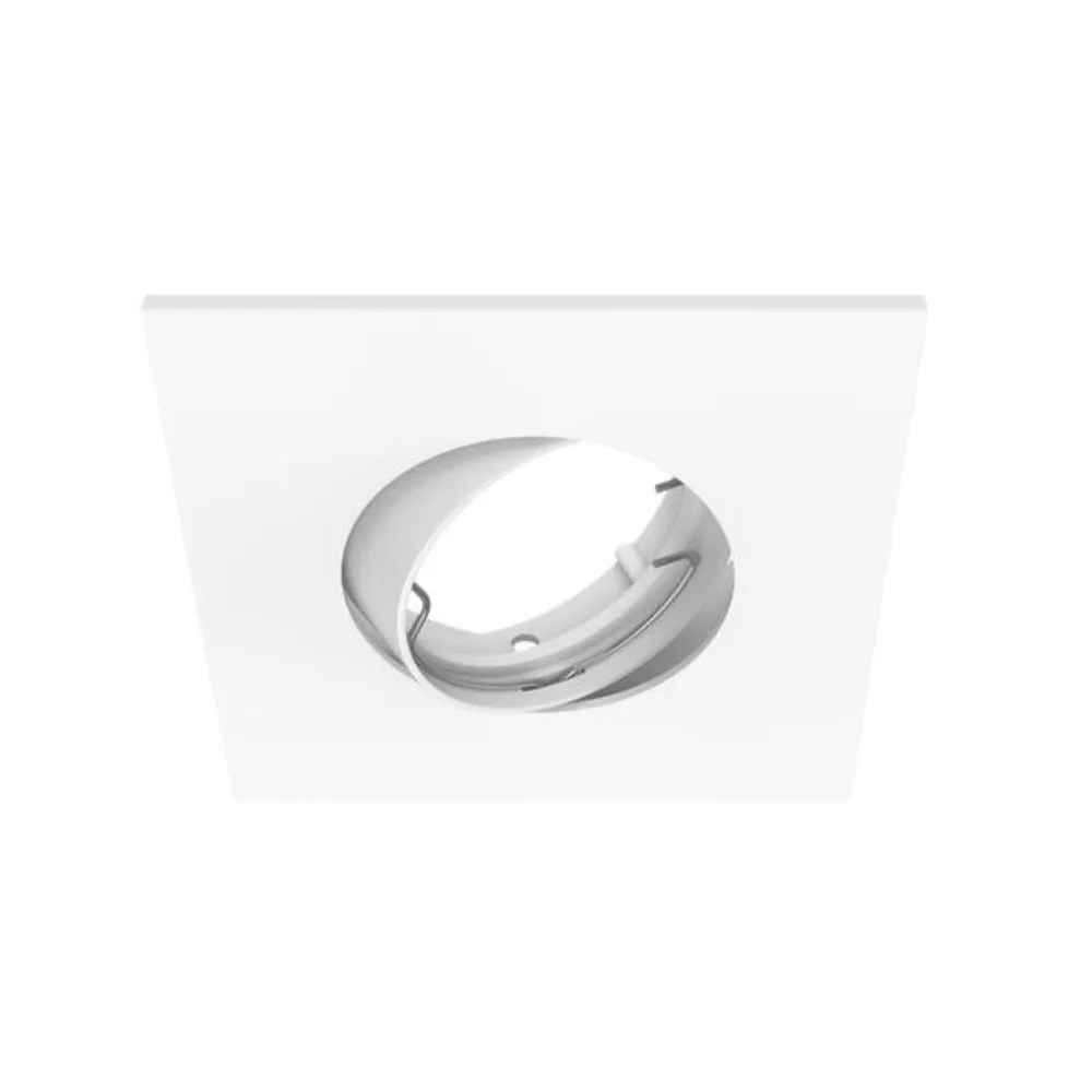 Spot incastrat Davia, orientabil, GU10, 10 W, patrat, alb