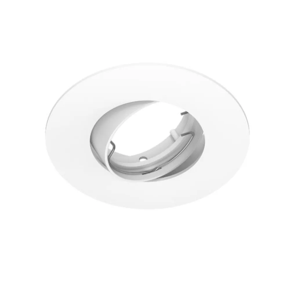 Spot incastrat Davia, orientabil, GU10, 10 W, rotund, alb
