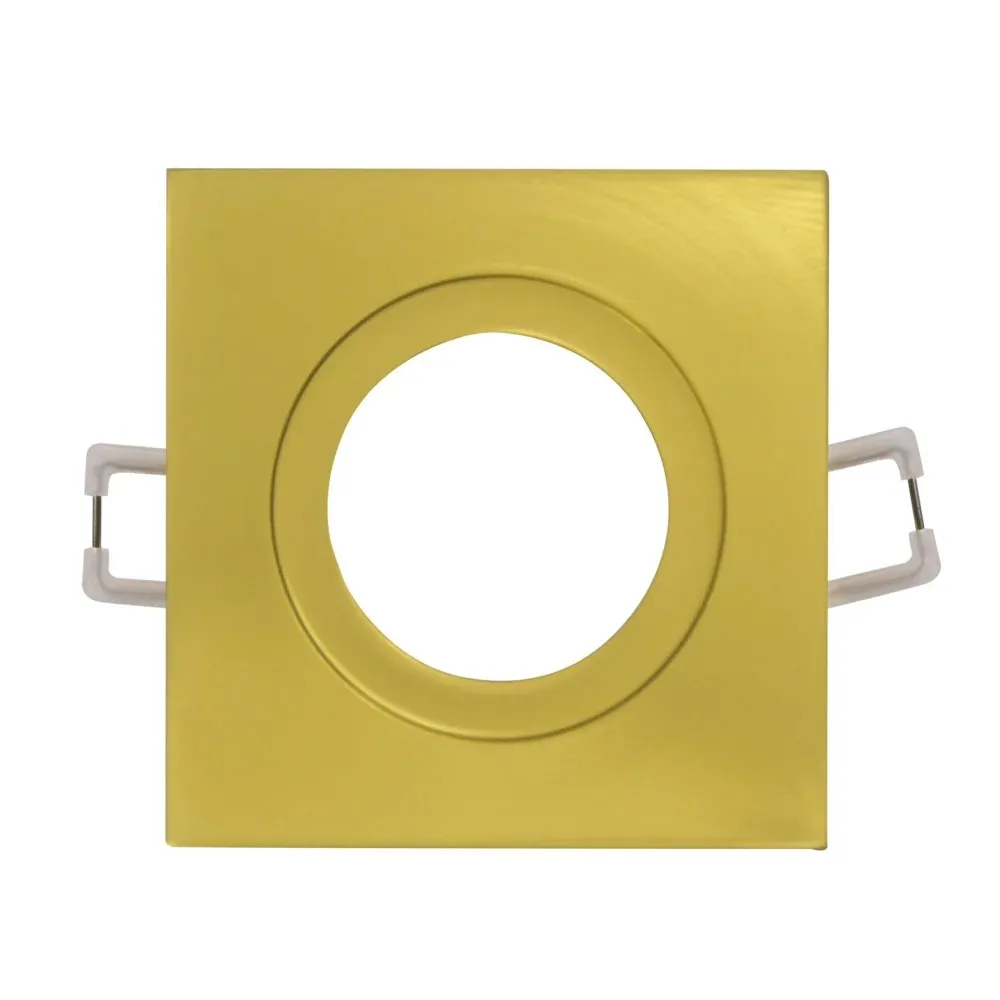 Spot incastrat Febe, 1 x GU10, 8 W, patrat, auriu