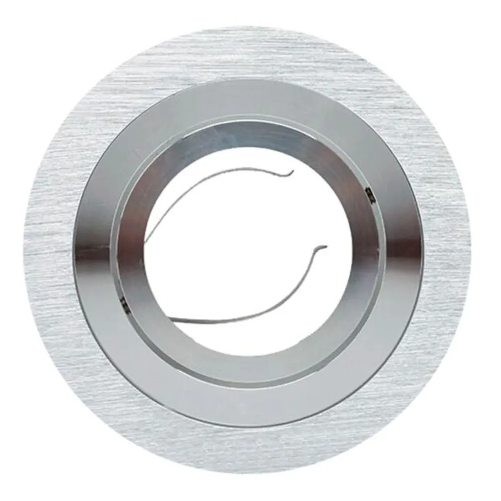 Spot incastrat Giove, orientabil, GU10, 50 W, rotund, argintiu