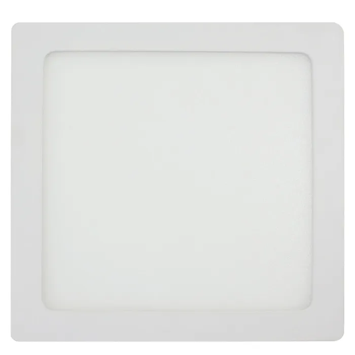 Spot LED aparent Hepol, 24 W, 1800 lm, patrat 30 cm, lumina neutra, IP40, alb