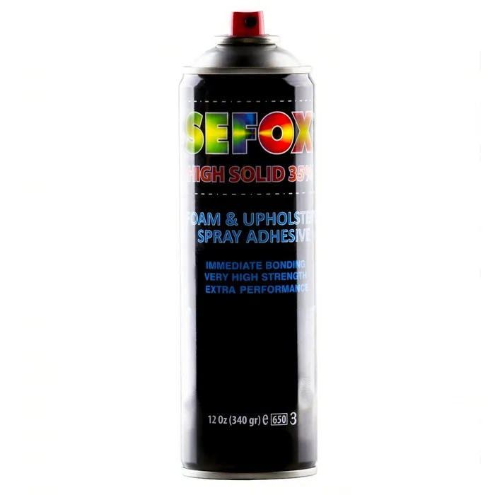 Spray adeziv pentru tapiterie, Aerosol Sefox, interior, galben, 340 g