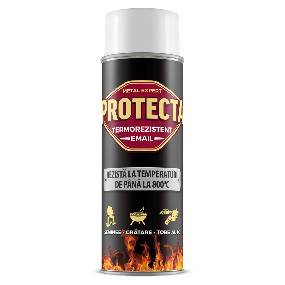 Spray email termorezistent Protecta, alb, 400 ml