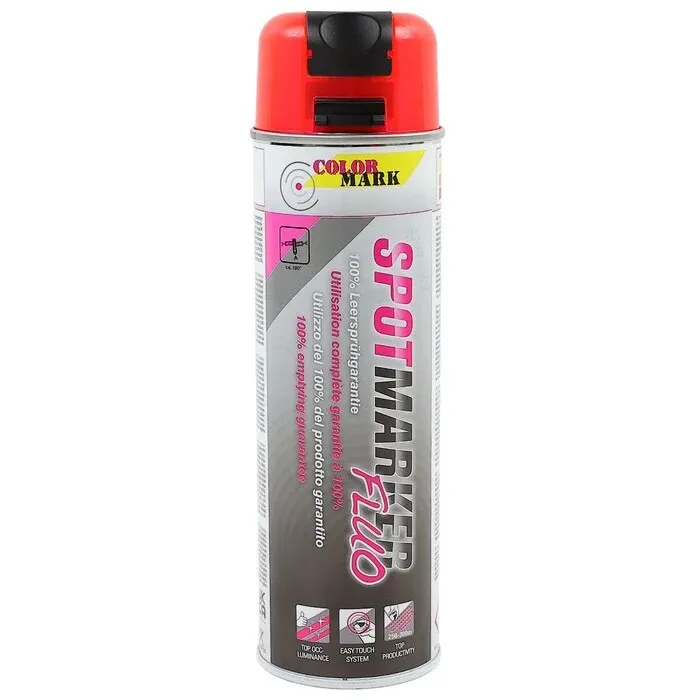 Spray marcaj rutier, Dupli-Color MK Flour, rosu, 500 ml