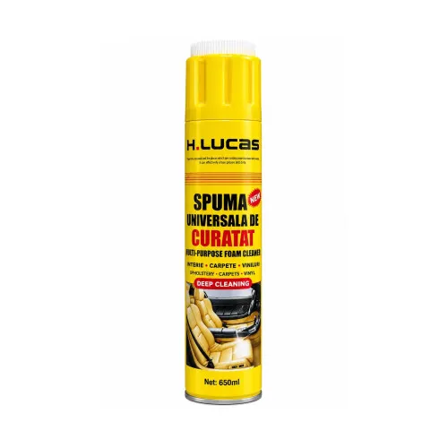 Spray spuma activa universala curatare tapiterie covoare si vinil 650 ml H.Lucas