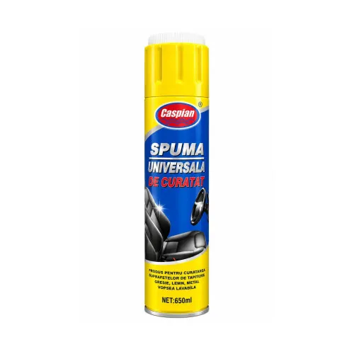 Spray spuma activa universala curatare tapiterie gresie lemn si metal 650 ml Caspian