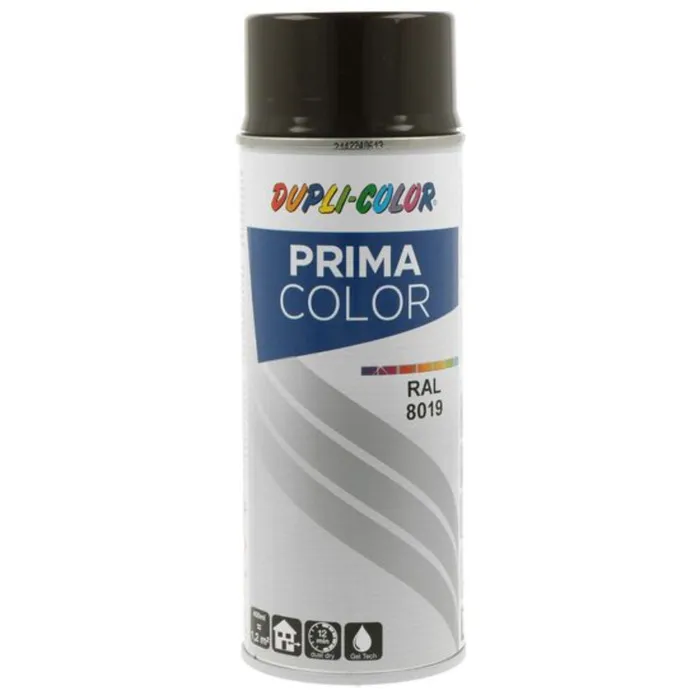 Spray vopsea acrilica Dupli-Color Prima Color, interior / exterior, maro inchis, 400 ml