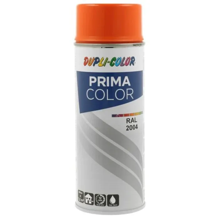 Spray vopsea acrilica Dupli-Color Prima Color, interior / exterior, portocaliu pur RAL2004, 400 ml
