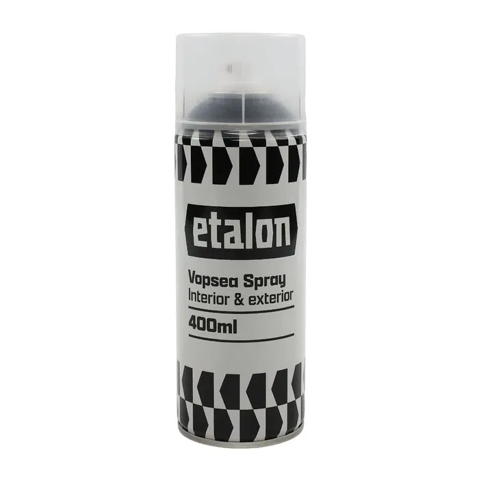 Spray vopsea antirugina, Etalon, negru RAL 9005, interior / exterior, 400 ml