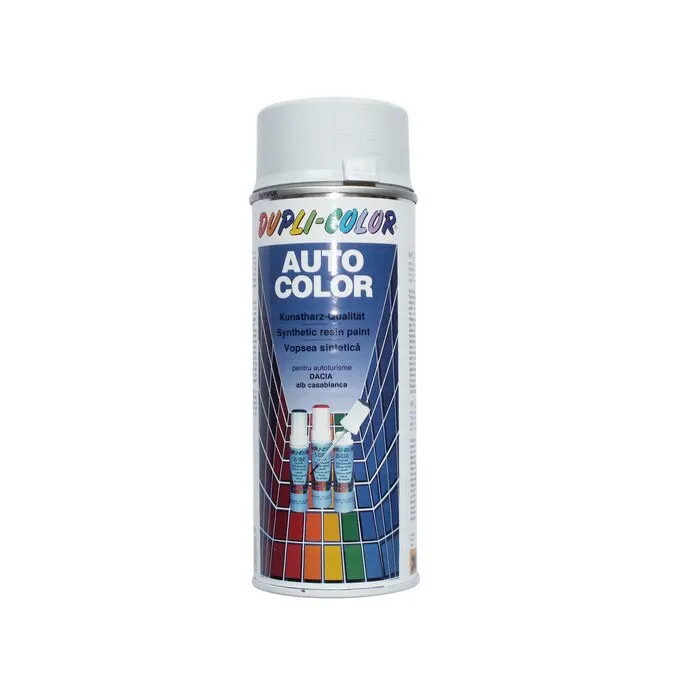 Spray vopsea auto Dacia, Dupli-Color, alb casablanca, interior / exterior, 350 ml