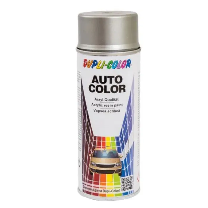 Spray vopsea auto Dacia Logan, Dupli-Color, gri platina metalizat, interior / exterior, 350 ml