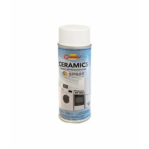 Spray vopsea ceramic alb lucios Champion profesional 400ml