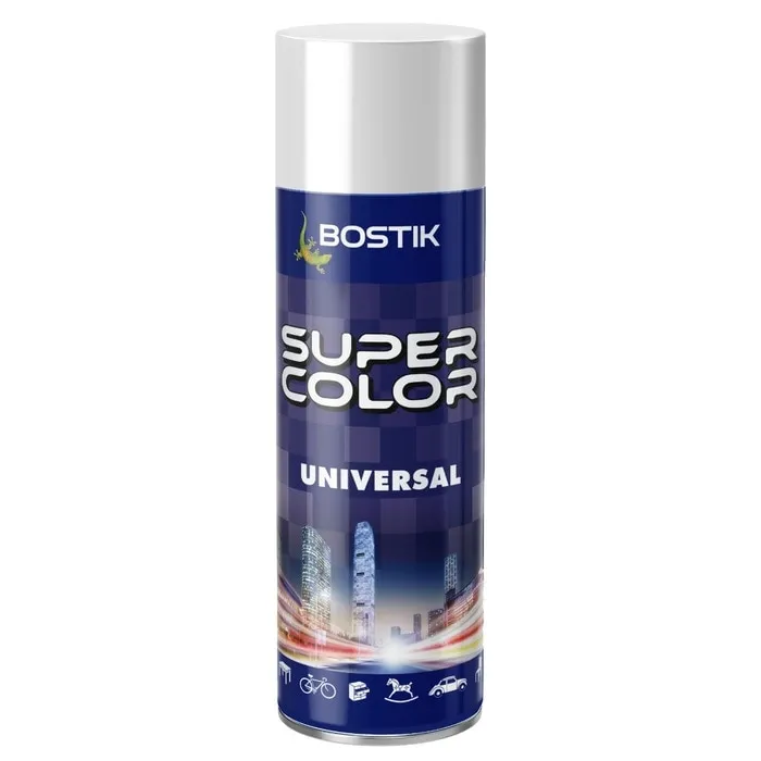 Spray vopsea Den Braven Super Color Universal, alb RAL 9010, interior / exterior, 400 ml