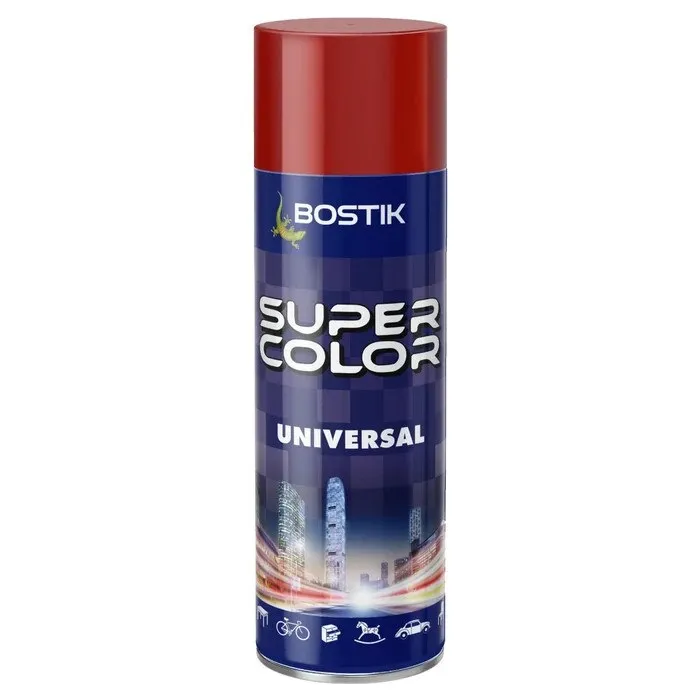 Spray vopsea, Den Braven Super Color Universal, rosu Ruby Red RAL 3003, interior / exterior, 400 ml