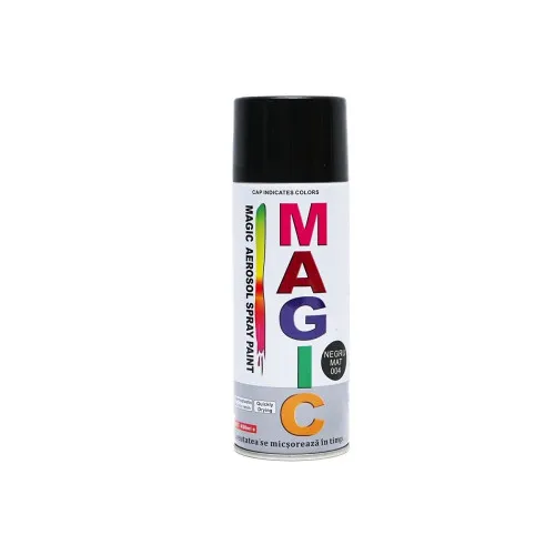 Spray vopsea Magic culoare Negru Mat 450ml