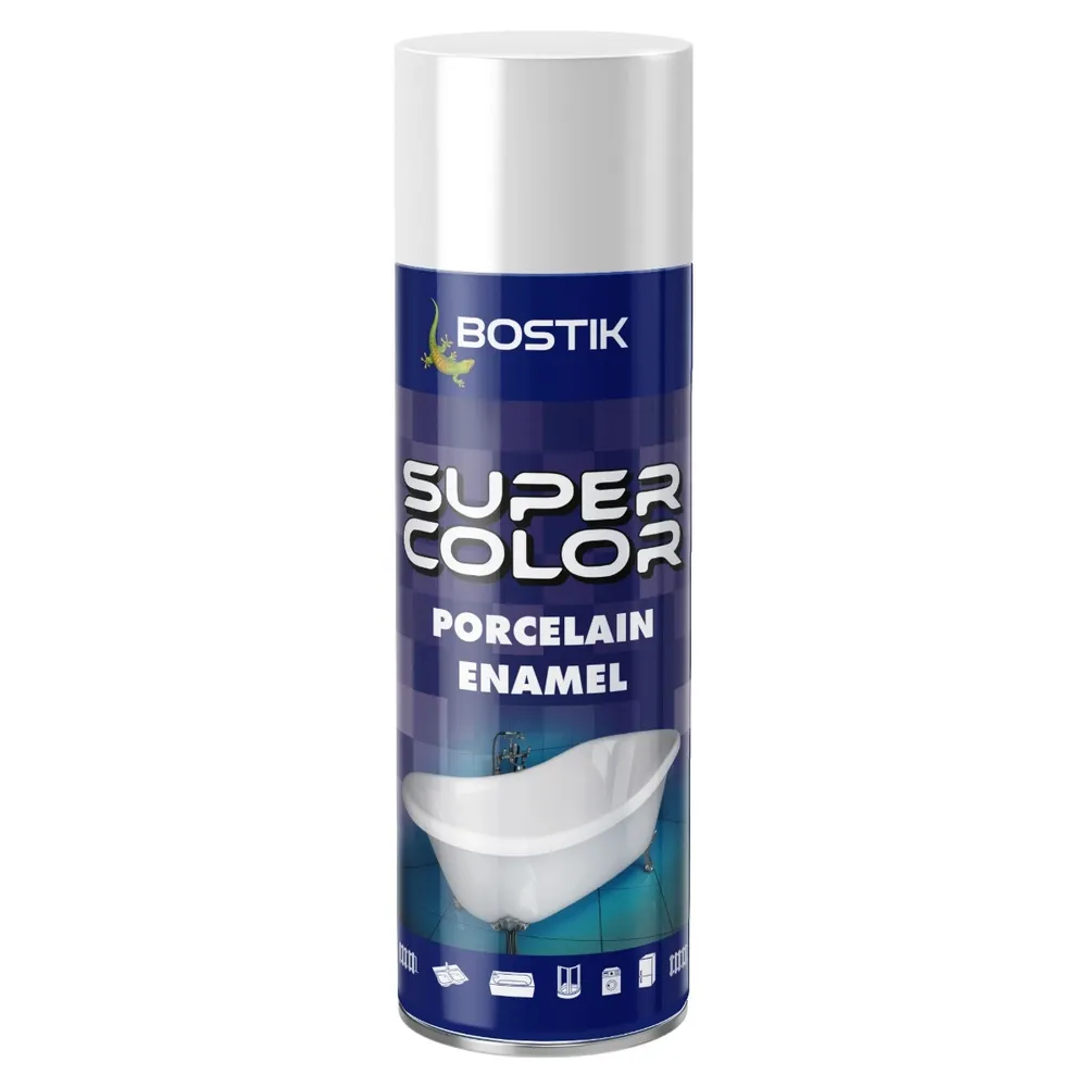 Spray vopsea pentru email si ceramica, Den Braven Super Color, alb, interior, 400 ml