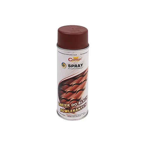 Spray vopsea pentru tabla si acoperis maro-rosu Champion profesional 400ml