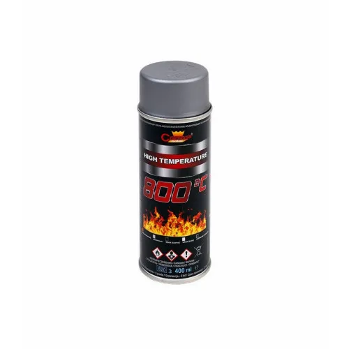 Spray vopsea rezistent termic 800°C argintiu Champion profesional 400ml