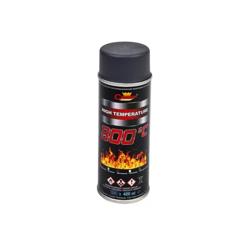 Spray vopsea rezistent termic 800°C gri antracit Champion profesional 400ml