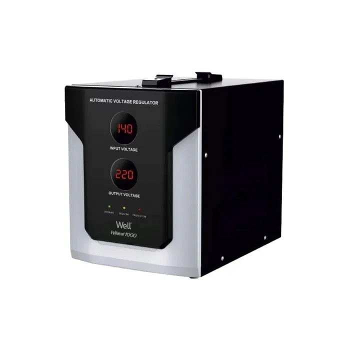 Stabilizator de tensiune cu servomotor Well Wildcat, 1000VA / 600W