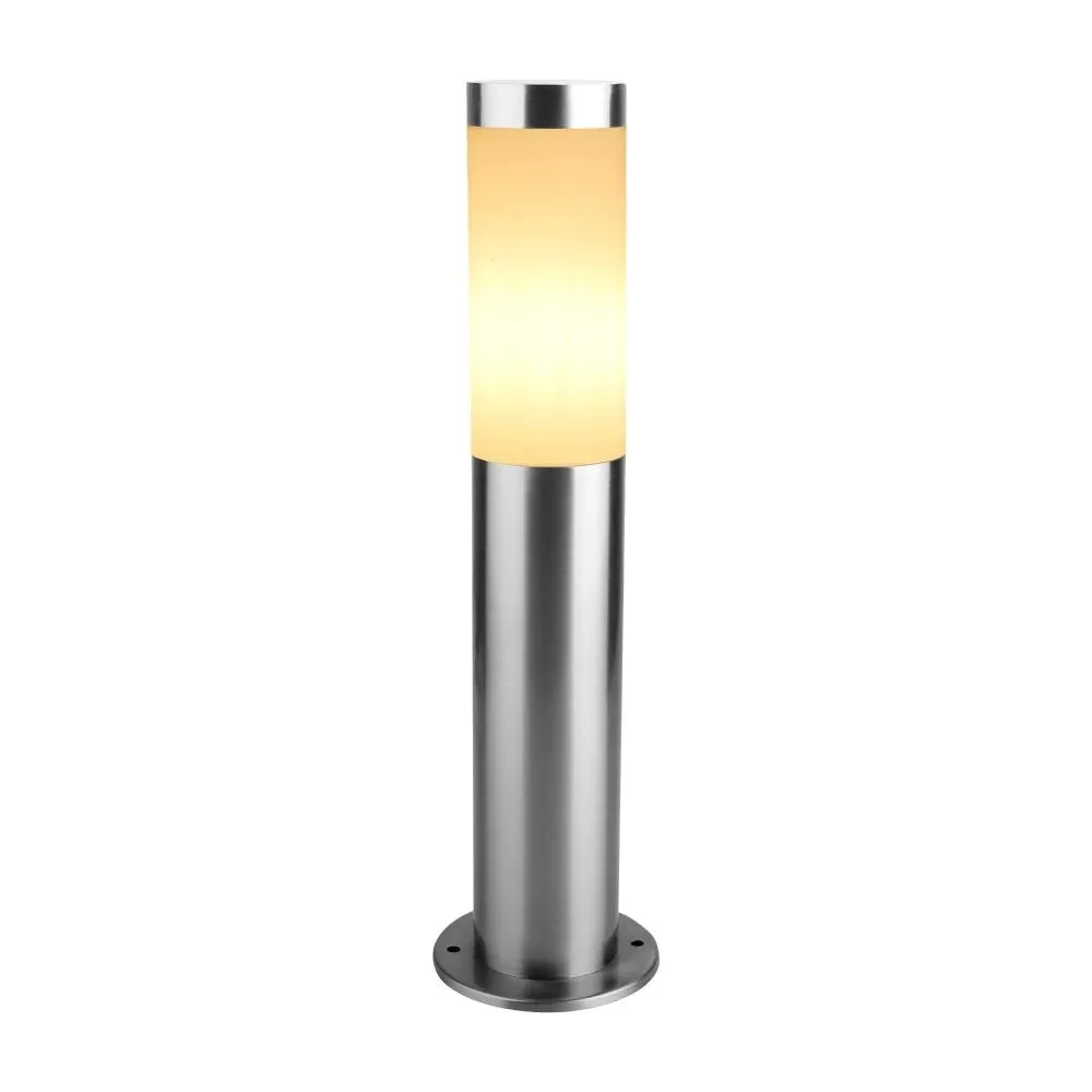 Stalp Bergen, iluminat exterior, E27, 25W, crom, H45cm