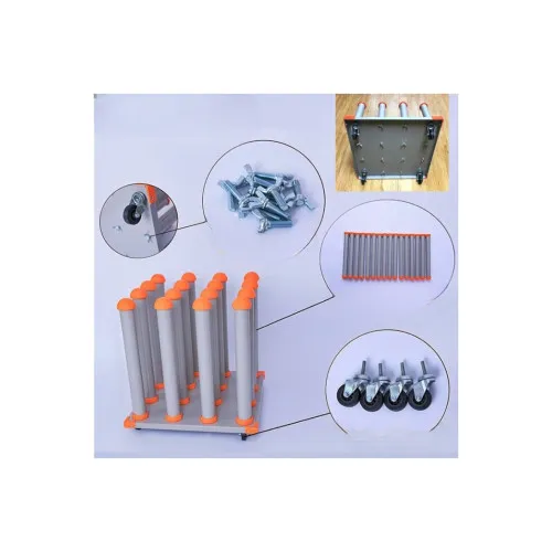 Stand de depozitare compatibil role folie/autocolant, capacitate 16 role, dimensiune 45x45cm — imaginea 5